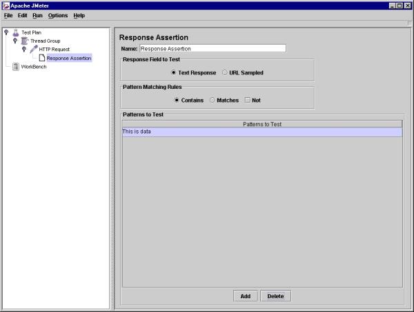 Response Assertion sample