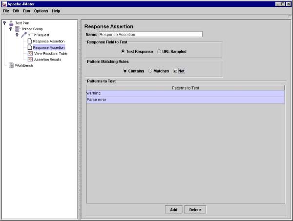 Response Assertion sample 2