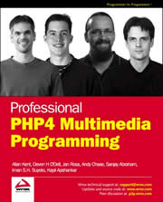 Book Cover PHP4 Multimedia Programming